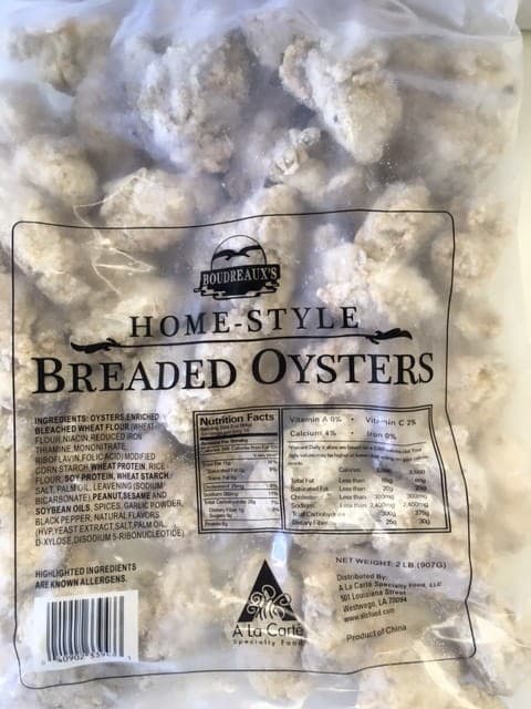 Oysters Breaded - 5/2# bags 25/35 ea per lb — 