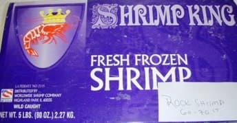 Shrimp Rock 70-90 Peeled 10/5 Block — Spain