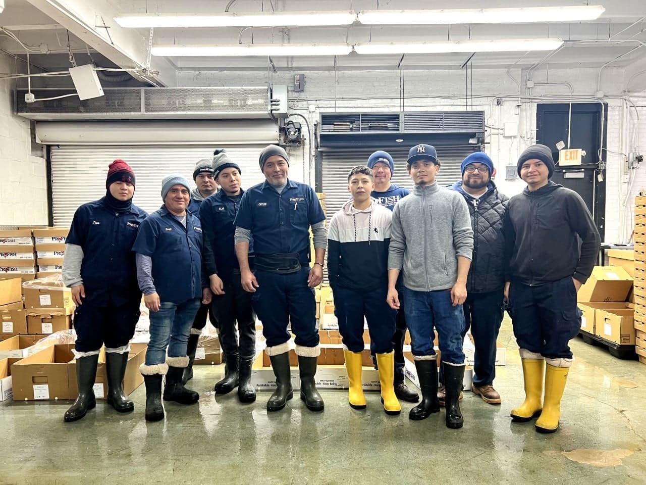 ProFish team members at the waterfront