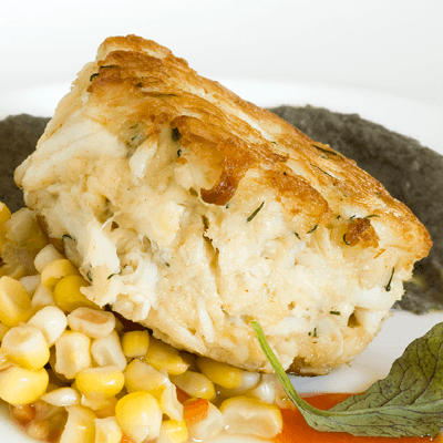 Maryland blue crab on ice — True Blue certified catch