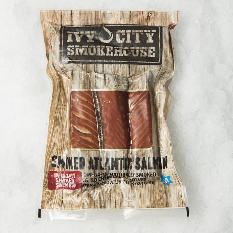 Sweet-brined Indian Candy salmon strips